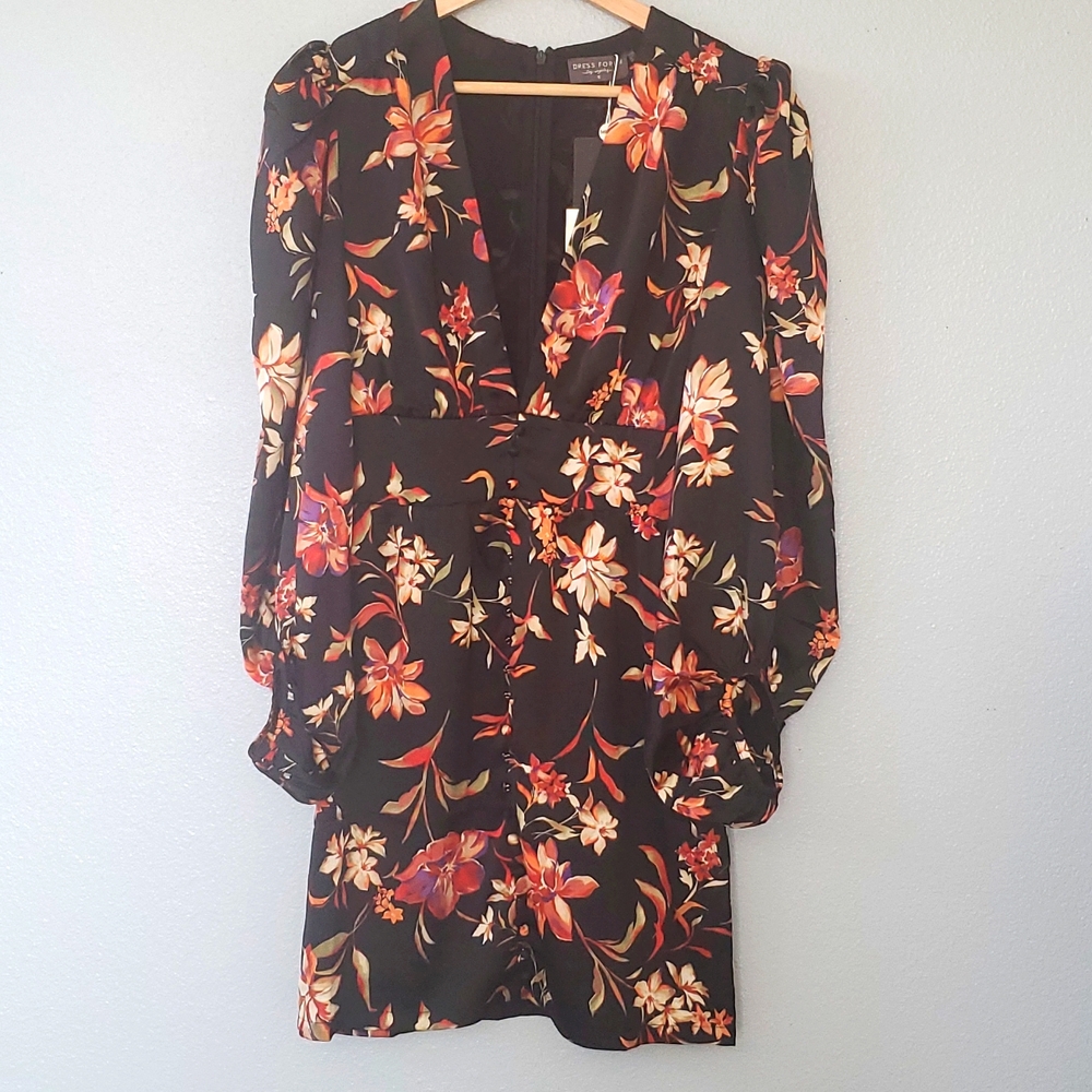 Small Black and Floral Exotic Bohme Dress